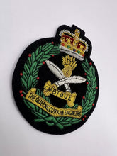Queen’s Gurkha Engineers Regimet Blazer Badge QGE Hand Embroidered Bullion Badge